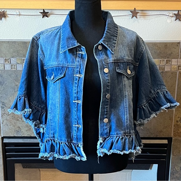 Hayden Jackets & Blazers - Short sleeve denim jacket, size s/m